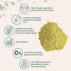 Micro Ingredients Organic Pumpkin Seed Protein Powder, 2lb | Raw Plant-Based Protein | Single-Ingredient Powder | Smooth Texture & Versatile Use | Non-GMO, Soy Free