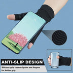 2 Pairs Copper Arthritis Compression Gloves for Rheumatoid, Osteoarthritis, Carpal Tunnel Pain Relief, Compression Hand Gloves for Women & Men,Anti-Slip Fingerless Gloves for Work,Typing (S)