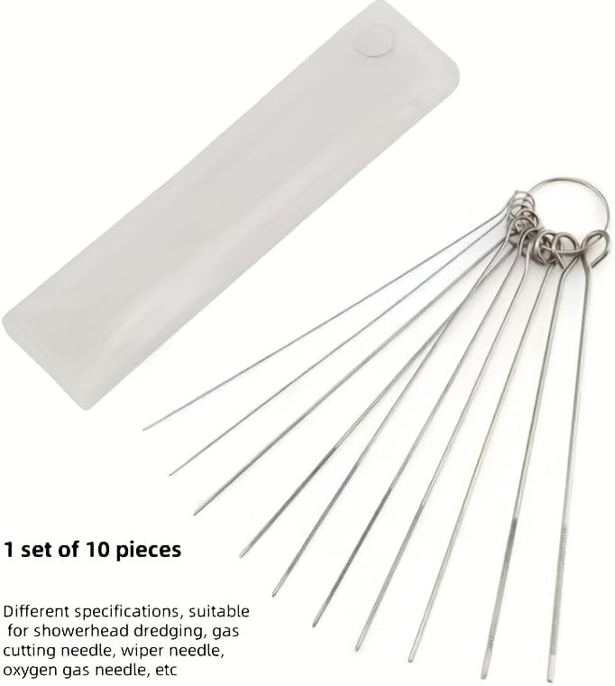 Cleaner Brushes Sets for Shower Head,10Pcs Cleaning Kit Heavy Duty Shower Head Cleaning Brush Set for Small Holes, Gaps Portable Tool Kit