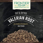 Frontier Co-op Cut & Sifted Valerian Root, Kosher - for Valerian Root Tea, DIY Supplement Capsules, Bedtime Formulas and Sleep Pillows | 16 Ounce (Pack of 1)