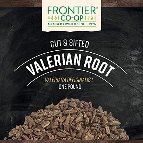 Frontier Co-op Cut & Sifted Valerian Root, Kosher - for Valerian Root Tea, DIY Supplement Capsules, Bedtime Formulas and Sleep Pillows | 16 Ounce (Pack of 1)
