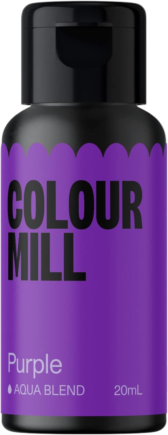 Colour Mill Aqua Blend Water-Based Food Coloring, 20 Milliliters Purple