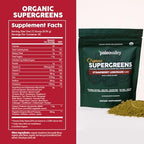 Paleovalley Organic Supergreens - Organic Greens Powder Superfood for Immune Support - Paleo Green Powder Blend - 30 Servings - 23 Superfoods - Gluten Free, No Cereal Grasses, Soy or Grain