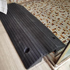 Bridge Driveway Curb Ramp - 3" 4" Rise Transition 16" 32" Wide - Rubber Threshold for Wheelchair, Non-Slip Heavy Duty for Doorways Entryway (3" Rise/80x40x8cm)