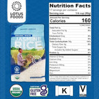 Lotus Foods Organic White Jasmine Rice - Jasmine Rice, Gluten Free White Rice, Organic Rice, Long Grain Asian Sticky Rice, USDA Organic, Vegan, Gluten Free - 30 Oz (Pack of 6)