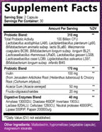 100 Billion CFU Probiotic - Daily Digestive Gut Health Supplement for Men & Women - Lactobacillus acidophilus, Bifidobacterium & Prebiotics - Non-GMO, Gluten & Dairy Free, Shelf-Stable - 60 Capsules