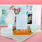 3 Piece Silicone Soap Dish Mold Epoxy Resin Casting Soft Silicone Mold Soap Holder Hand Craft Home Bathroom Kitchen Decor