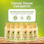 Bestmade Classic Tissue Cell Salt Kit, All 12 Schussler Cell Salts - Boost Your Immune System, Provide Cellular Nutrition Vital to Cellular Function, 12-Bottle Kit, 400 Pellets Each