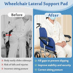 Lateral Support for Wheelchair Side Guards, Wheelchair Lateral Support Cushion, Contoured Foam Pad for Better Posture Sitting Upright, Wheelchair Side Padding for Elderly (1 Pack)