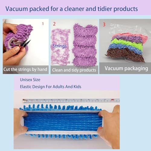 Mop Slippers Shoes 10 Pcs (5 Pairs),Dust Duster, Mop Socks for Women Men Kids Foot, Microfiber Dust Hair Cleaners | Reusable | Washable | Dry The Floors for House Office Bathroom Kitchen