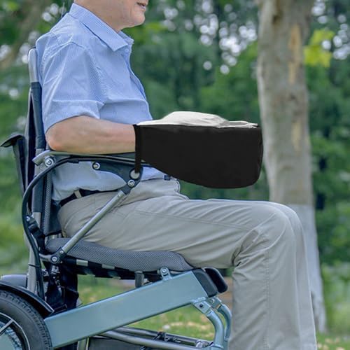 Power Wheelchair Joystick Protector Cover, Elderly Disabled Wheelchair Armrest Cover, Waterproof & Durable Oxford Cloth, Universal Electric Control Panel with Adjustable Strap