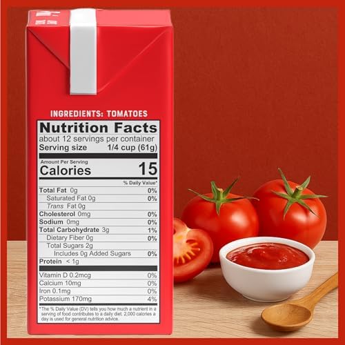 Pomì Chopped Tomatoes 26.46oz (Pack of 12) - Non-GMO, Gluten-Free, BPA-Free - 100% Fresh Italian Tomatoes for Sauces, Pasta & Pizza, Canned Tomatoes Alternative
