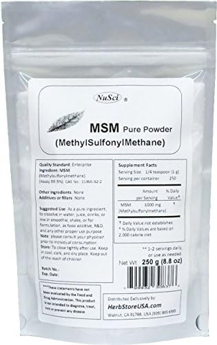 MSM (Methylsulfonylmethane) Pure Powder (1000 Grams (2.2 lb))