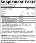 Nordic Naturals Zero Sugar Children’s DHA Gummy Chews, Tropical Punch - 30 Gummy Chews for Kids - 600 mg Total Omega-3s - Brain Development, Learning, Healthy Immunity - Non-GMO - 30 Servings