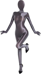 LESOYA Women's Sexy Semi Opaque Bodysuit Catsuit Zipper Crotch Zentai Suit Unitard Jumpsuit with Gloves Hood