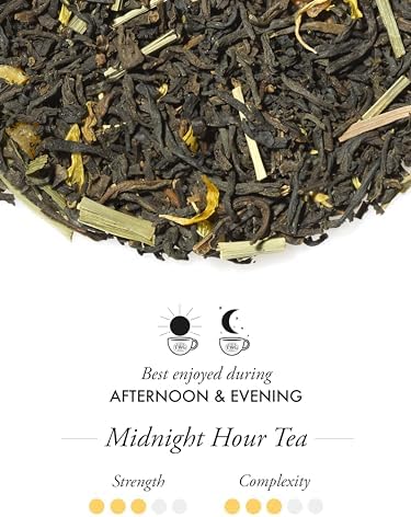 TWG Tea | Midnight Hour Tea | Black Tea | Lemongrass & Tropical Fruits | Haute Couture Tin, 100g | Gift Set