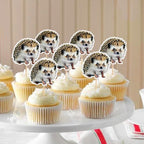 Ercadio 24 Pack Hedgehog Jungle Animals Cupcake Toppers Safari Animal Cupcake Picks Animals Woodland Theme for Baby Shower Kids Birthday Party Cake Decorations Supplies