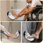 Shower Foot Pedals with Foldable Shaving Leg Hair with Strong Suction Cups for RV bathrooms