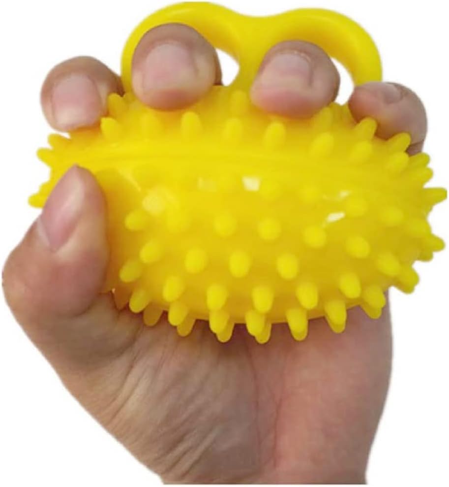 Finger Grip Ball, Stroke Hemiplegia Rehabilitation Training Equipment, Hand Finger Strength Massage Grip Ball (Hard)