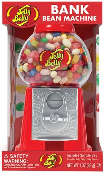 Jelly Belly Bank Bean Machine, Holds 23.5 ounces of Jelly Beans - Genuine, Official, Straight from the Source