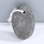 Natural Pumice Stone for Feet, Hard Skin Callus Remover Tool, Foot Scrubber Massager for Heels and Dead Skin, Exfoliating Pedicure Stone with Ergonomic Handle