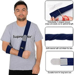 supregear Arm Sling, Adjustable Arm Support Strap, Lightweight Shoulder Immobilizer for Injured Elbow, Broken Collarbone, Torn Rotator Cuff, Dislocation or AC Separation, Left Right, Men Women
