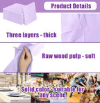 SietDESEO 50 Pieces 3-ply Light Purple Napkins Disposable Folded 5 x 5 Inches Scalloped Cocktail Napkins Paper Napkins for Dinner Wedding Birthday Party Purple Dessert Napkins