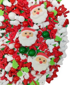Christmas Sprinkles for Cake Decorating Edible Santa Claus Icing Decoration for Xmas Party Cake Cupcake Toppers Dessert Cookie Decorations