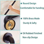 ELLO&ALLO Oil Rubbed Bronze Bathroom Shower Grab Bar, Home Care Bath Handrail (12 Inch)