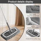 8 Pcs Reusable Mop Pads Replacement Set for Wet Dry Flat Mop with Hardwood Laminate Tile Floors for Home Deep Cleaning(Grey)