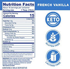 SPLENDA Sugar Free, Low Calorie French Vanilla Coffee Creamer, 8 Fl Ounces Bottle