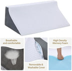 Wedge Pillow for Sleeping, Side Sleeper Body Back Positioners for Back Pain, Preventing Bedsores, After Surgery, Pregnancy Support, Ankle Support, Bed Wedge Pillow for Side Sleepers
