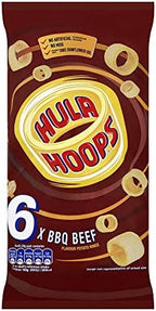 Hula Hoops BBQ Beef Flavour Potato Rings, 144 g