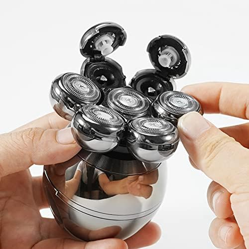 Replacement Cutter Head for Electric for Men Beard Trimmer Wet and Dry 7D Floating Heads Blade Silver