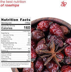 Arashan Whole Dried Rosehips 1 lb – 100% Natural Raw Rose Hips for Herbal Tea, Jam & Syrup – No Additives