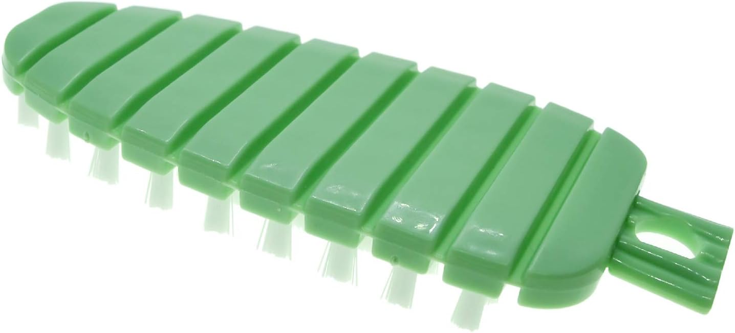Vegetable and Fruits Brush A0716 Bendable Flexible Veggies Cleaning Scrub Brushes for Carrot Potato Radish, Green