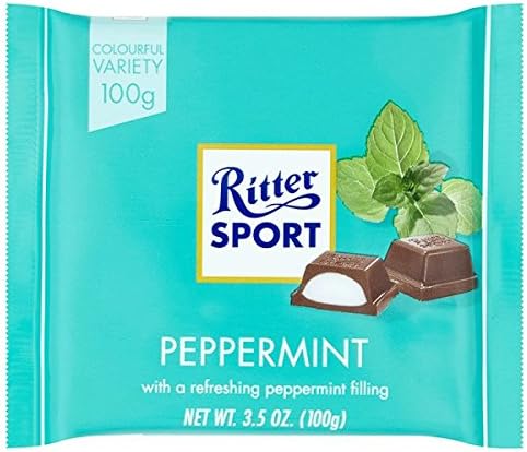 Ritter Sport 100g - Pack of 5 - (Peppermint)