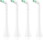 Interdental Replacement Toothbrush Heads for Philips Sonicare Click-on Brush Head System, for Cleaning Braces/Between Teeth/Back Teeth (4-Pack, White)
