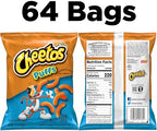 Cheetos Cheese Flavored Snacks, Puffs, 1.375 Ounce (Pack of 64)