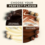 Snackathon Chocolate Covered Espresso Beans, Trio Blend (Dark, Milk & White), 1 Pound Bulk Resealable Bag, Gourmet Snack for Coffee Lovers