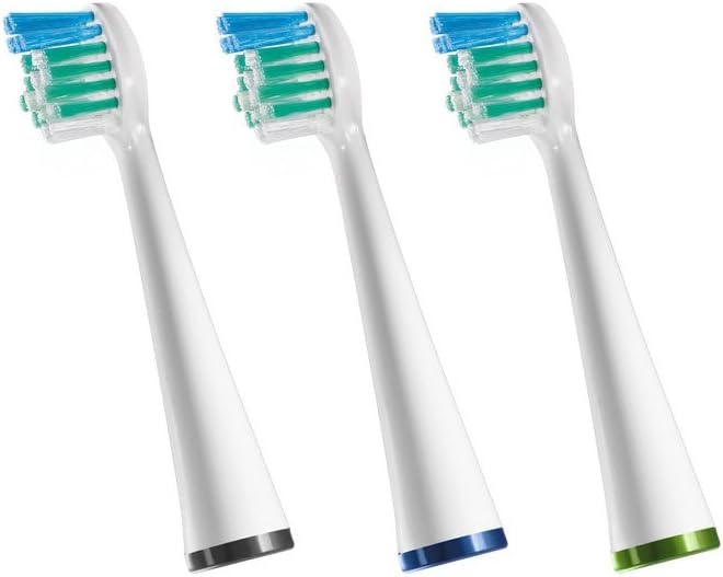 Waterpik Compact Brush Heads, Replacement Tooth Brush Heads For Former Sensonic/Complete Care Models, SRSB-3W, 3 Count
