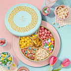 Easter Candy Gift Basket, Snack Variety Box | Spring Candy, Almonds, Chocolate, Gummies, Gourmet Food | Care Package, Treat Assortment for Adults, Families, Kids | Bonnie and Pop