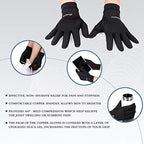 2 Pairs Copper Arthritis Gloves for Women Men, Touch Screen Anti-Slip Arthritis Compression Gloves for Relieving Carpal Tunnel Aches, Rheumatoid Pains, Joint Swell