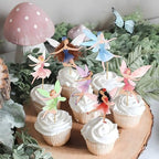 48psc Fairy Cupcake Toppers for Fairy Birthday Party Decorations,Fairy Party Decorations,Fairy Birthday Party Decorations
