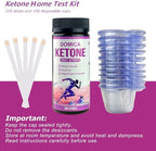 100 Urine Ketone Test Strips with 100 Urine Cups, Fast 40-Second Results, 3-Step Testing Keto Pee Sticks, Daily Ketone Checking Strips
