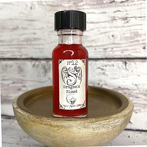 Dragon's Blood Conjure Intention Oil .5 oz Bottle Hoodoo Wicca Affirmation Spell Increase Potency, Protection, Love, Healing, Banishing, Empowerment