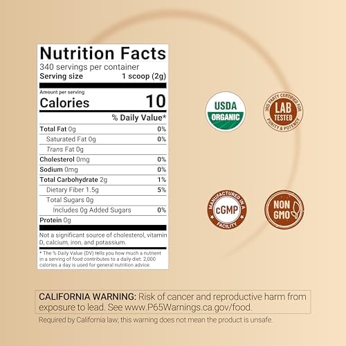 Organic Ceylon Cinnamon Powder, 24 oz | True Sri Lanka Bark Source – Freshly Ground Sticks – Raw Cinnamon Spice Flavor & Aroma – Non-GMO, Filler Free, No Gluten