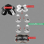 8 PCS Head Shaver replacement Blades for SKULL SHAVER Pitbull Carver PRO 4 Head Electric Razor Replacement head