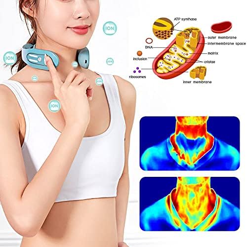 2023 Lymphatic Drainage Massager, EMS Neck Acupoints Lymphvity Massager Device, 12 Modes Neck Massager Portable Lymphatic Relief Neck Massager for Pain Relief Deep Tissue (2PC)