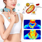 2023 Lymphatic Drainage Massager, EMS Neck Acupoints Lymphvity Massager Device, 12 Modes Neck Massager Portable Lymphatic Relief Neck Massager for Pain Relief Deep Tissue (2PC)